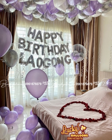 Mẫu Bóng Trang Trí Sinh Nhật Cho Vợ Đẹp Nhất Tại Hà Nội