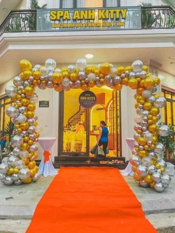 Mẫu Cổng Bóng Bay Khai Trương Đẹp Long Biên