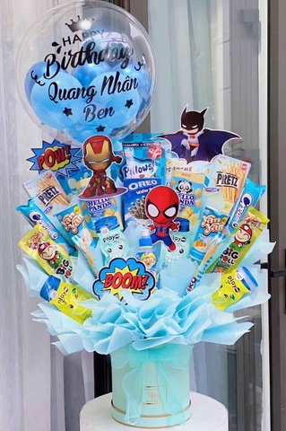 Mẫu Giỏ Bánh Kẹo Đẹp Cho Bé Bóng Bay