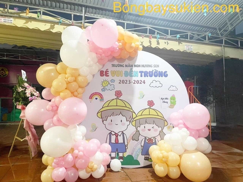 Mẫu Trang Trí Bóng Bay Khai Giảng Tại Tây Hồ