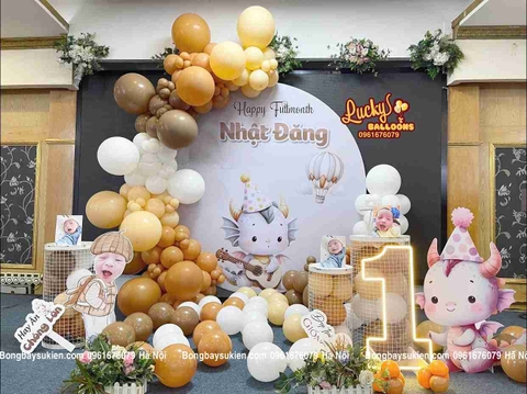 Mẫu Trang Trí Đầy Tháng Bé Trai Đẹp