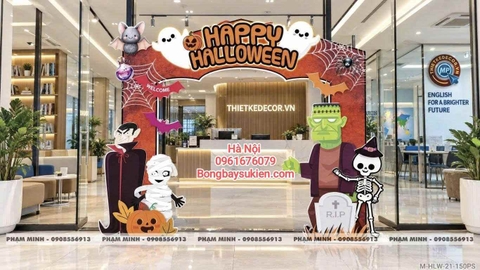 Mẫu trang trí Halloween văn phòng công ty
