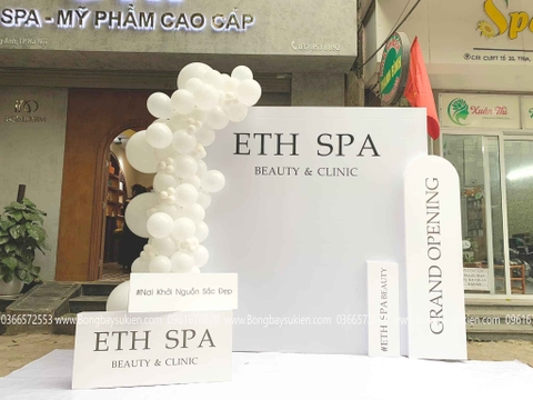 Mẫu Trang Trí Khai Trương Cửa Hàng Spa 02