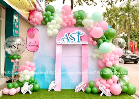 Mẫu trang trí khai trương cửa hàng spa