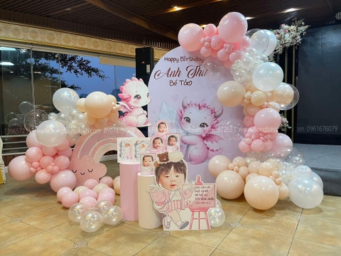 Mẫu trang trí sinh nhật bé gái 1 tuổi đẹp