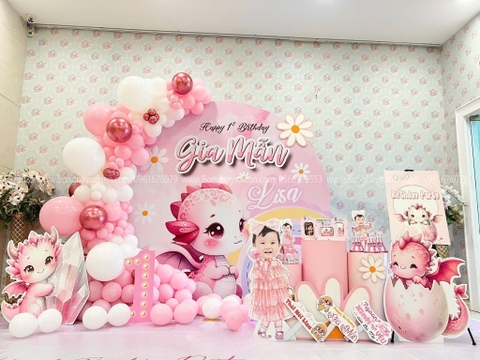 MẪU TRANG TRÍ SINH NHẬT CHO BÉ TUỔI THÌN ĐẸP