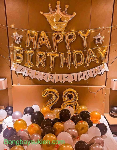 Mẫu trang trí sinh nhật cho người lớn đẹp