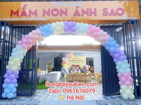 Những mẫu trang trí bóng bay khai giảng năm học mới tại Hà Nội