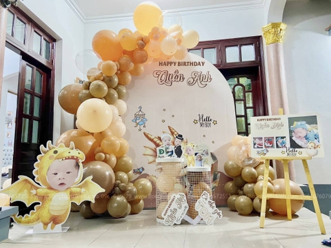 Phông Nền Sinh Nhật Bé Trai Tuổi Rồng Đẹp