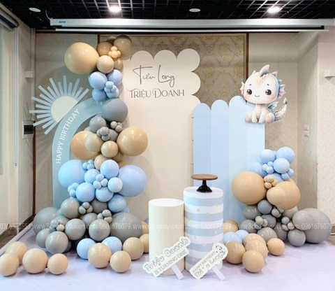 Phông Nền Sinh Nhật Bé Trai Tuổi Rồng Đẹp