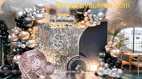 Phông nền tiệc cuối năm công ty ấn tượng 9