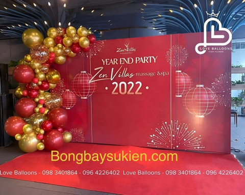 Phông trang trí tiệc tất niên cuối năm 12