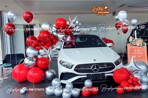 Set Bóng Bay Bàn Giao Xe Mercedes Hà Nội 9