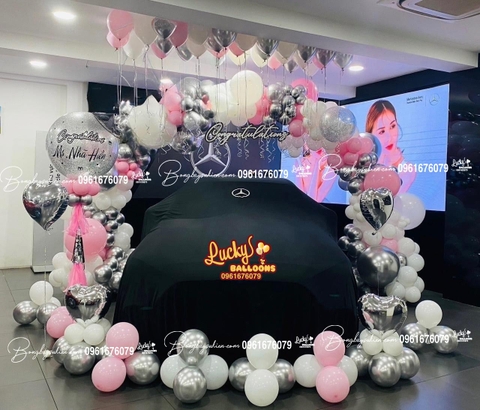 Set Bóng Bay Bàn Giao Xe Ô Tô Mercedes 18