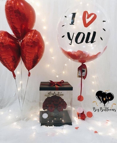 Set bóng bay cầu hôn lãng mạn tại Hà Nội