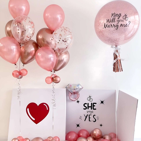 Set bóng bay cầu hôn tại Hà Nội