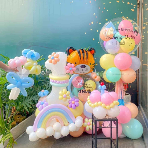 Set bóng bay jumbo khí Helium