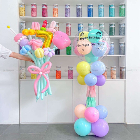 Set bóng bay jumbo sinh nhật giá rẻ tại Hà Nội