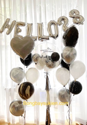 Set bóng bay jumbo sinh nhật người lớn
