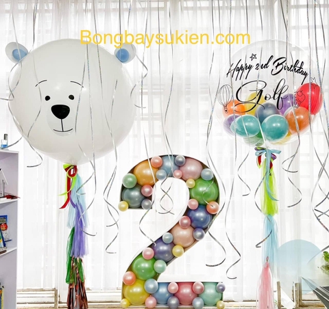 Set Bóng Bay Jumbo Trang Trí Sinh Nhật Đẹp