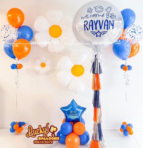 Set bóng bay sinh nhật bé trai Hà Nội Lucky Balloons