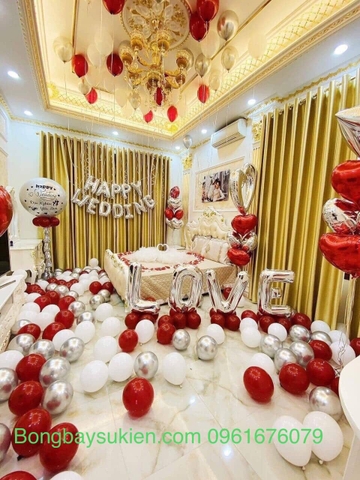 Set Bóng Bay Trang Trí Phòng Cưới Đẹp 6