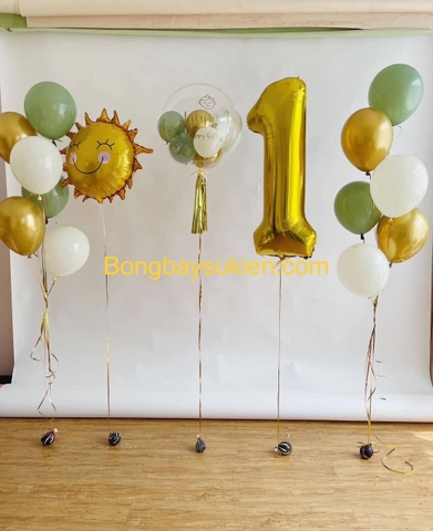 Set bóng bay sinh nhật 1 tuổi 01