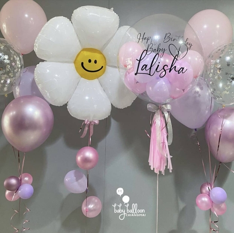 Set bóng bay trang trí sinh nhật bé gái đẹp