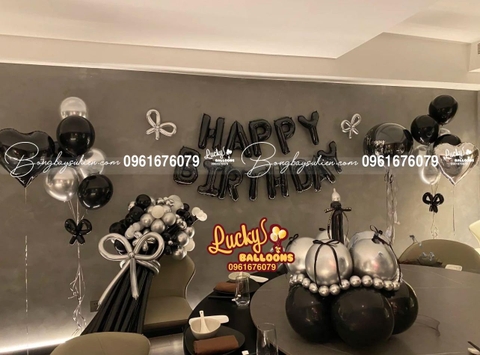 Set Bóng Bay Trang Trí Sinh Nhật Người Lớn