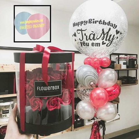 Set bóng bay trang trí sinh nhật người yêu