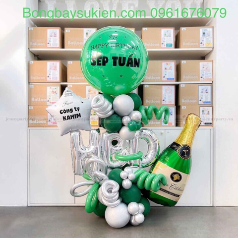 Set Bóng Bay Trang Trí Sinh Nhật Sếp