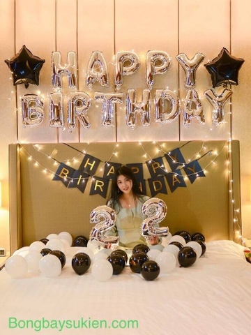 Set bóng sinh nhật người lớn đẹp đơn giản