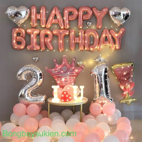 Set Bóng Trang Trí Sinh Nhật Người Lớn 03