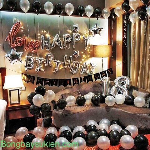 Set bóng trang trí sinh nhật người lớn 05