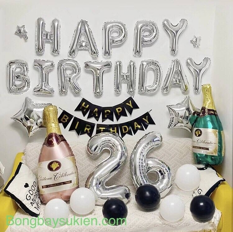 Set Bóng Trang Trí Sinh Nhật Người Lớn 08