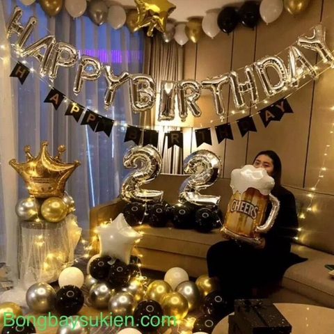 Set Bóng Trang Trí Sinh Nhật Người Lớn 09