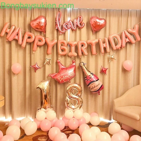 Set bóng trang trí sinh nhật người lớn 15