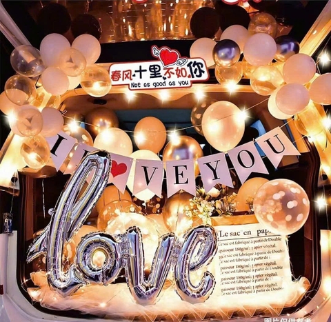 Set Trang Trí Cốp Xe Tỏ Tình Cầu Hôn Sinh Nhật Hà Nội