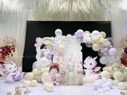 Set trang trí sinh nhật bé gái tuổi Thìn