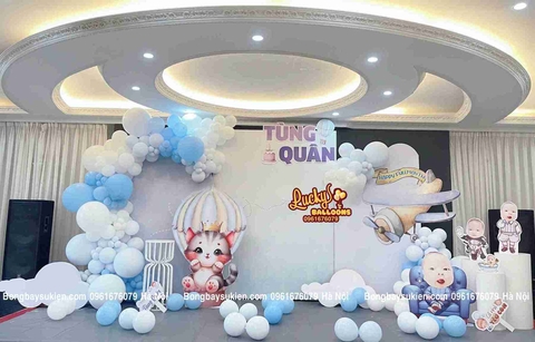 Setup đầy tháng bé trai tại Hà Nội