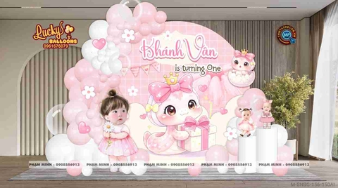 setup sinh nhật bé gái tại nhà