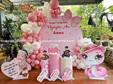 Thuê Trang Trí Đầy Tháng Bé Gái