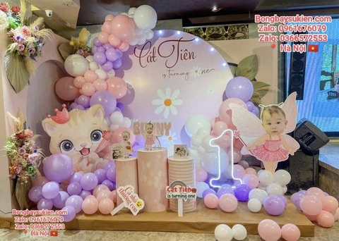 Dịch Vụ Trang Trí Sinh Nhật Bé Gái Tại Hà Nội 0961676079