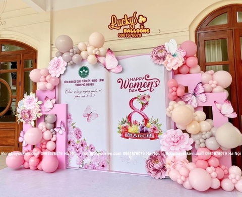 Top 30 mẫu trang trí ngày 8/3 mới nhất 2026 tại Hà Nội