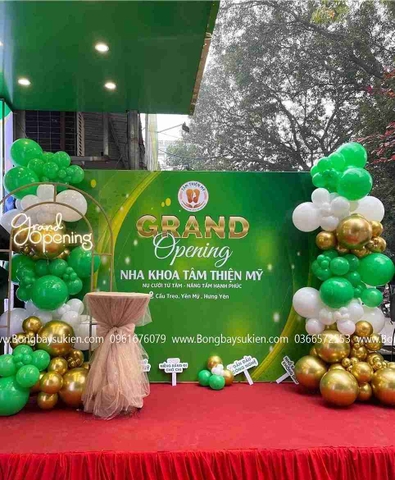 Trang trí backdrop khai trương tại Hà Nội