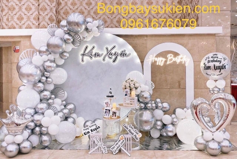 Trang Trí Backdrop Sinh Nhật Cho Người Lớn