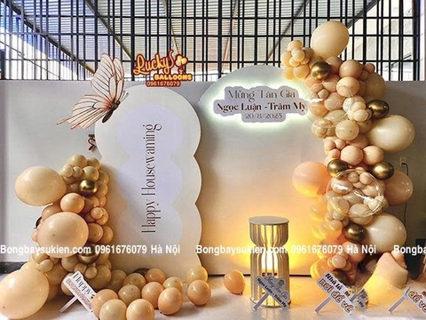 Trang Trí Backdrop Tiệc Tân Gia Đẹp Ý Nghĩa Tại Hà Nội