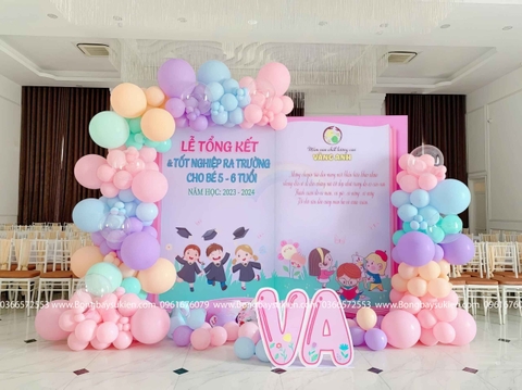 Trang Trí Lễ Tổng Kết Năm Học Bằng Bóng Bay