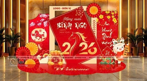 Trang Trí Background Tết