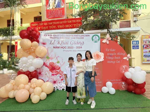 Trang Trí Bóng Bay Khai Giảng Năm Học Mới 01